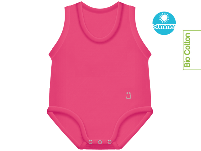 J BIMBI® Luomupuuvillasta kesäbody 0-36 kk FUKSIA