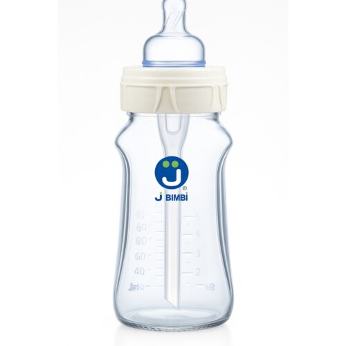 J BIMBI Lasinen Tuttipullo 260 ml – Koliikit? Ei enää.