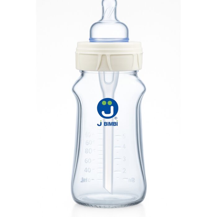 J BIMBI Lasinen Tuttipullo 260 ml – Koliikit? Ei enää.